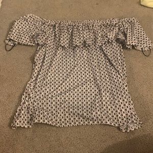 Off the Shoulder Patterned top